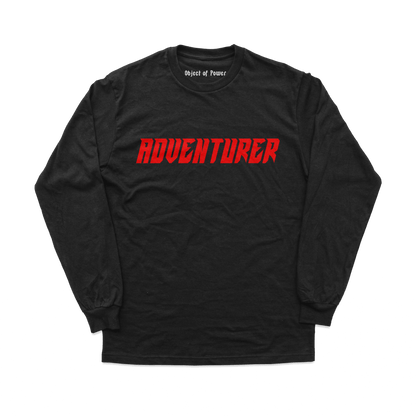 Object of Power nerdy gamer anime tabletop roleplaying Long Sleeve Tee Adventurer Long Sleeve Tee Black / XS