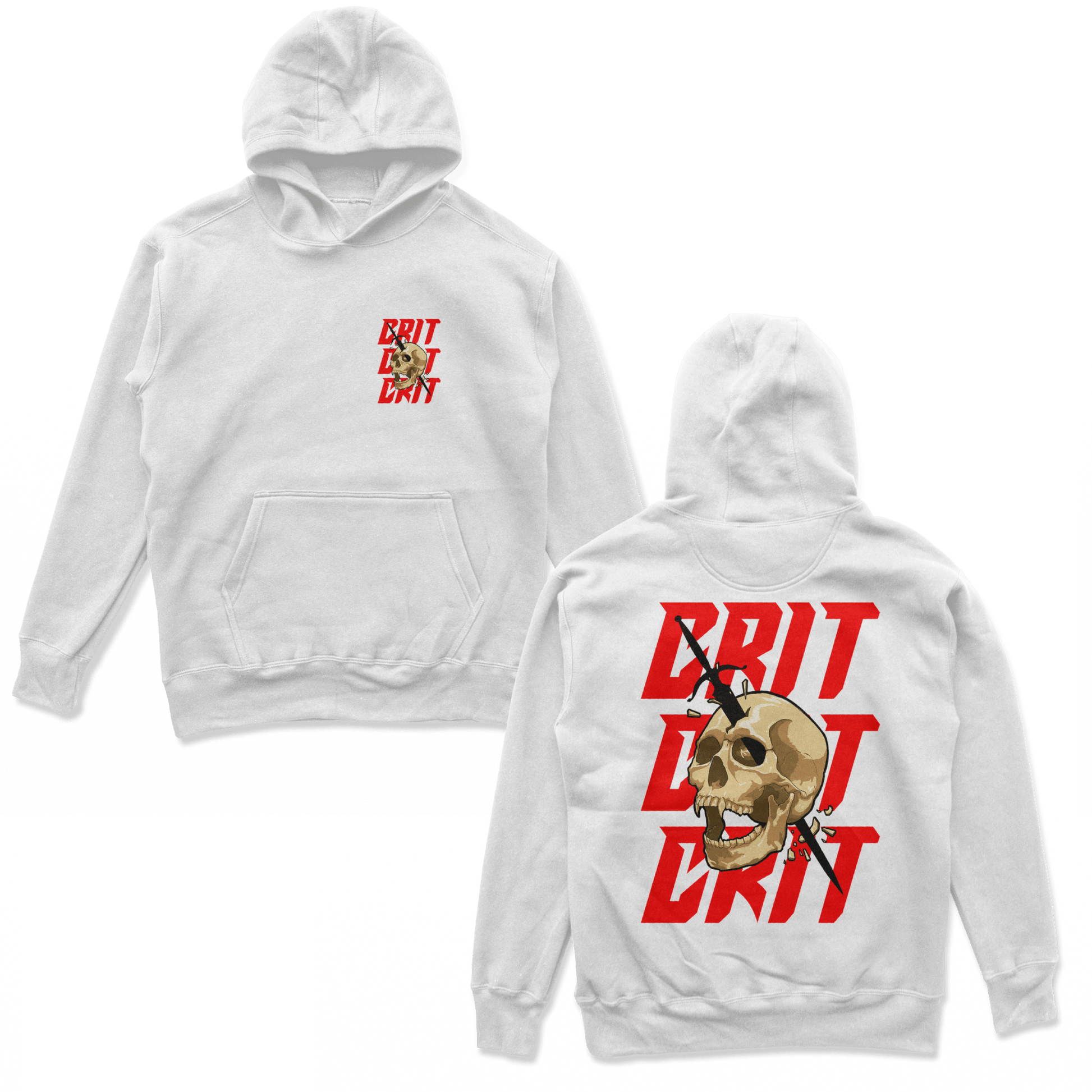 Object of Power nerdy gamer anime tabletop roleplaying Hoodie Melee Critical Hoodie Chest & Back Prints / White / S