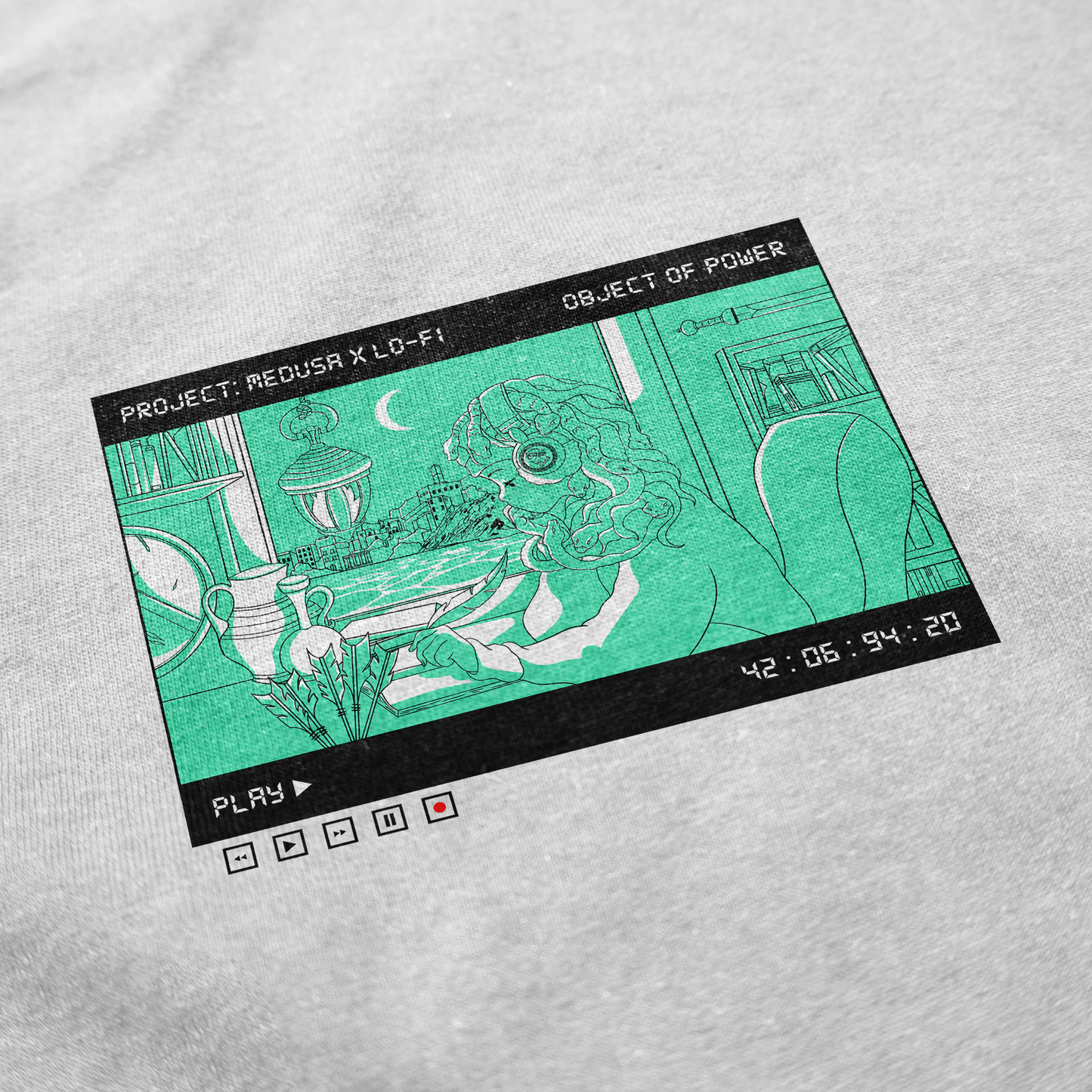 Object of Power nerdy gamer anime tabletop roleplaying Sweatshirt Medusa X Lo-Fi Sweatshirt